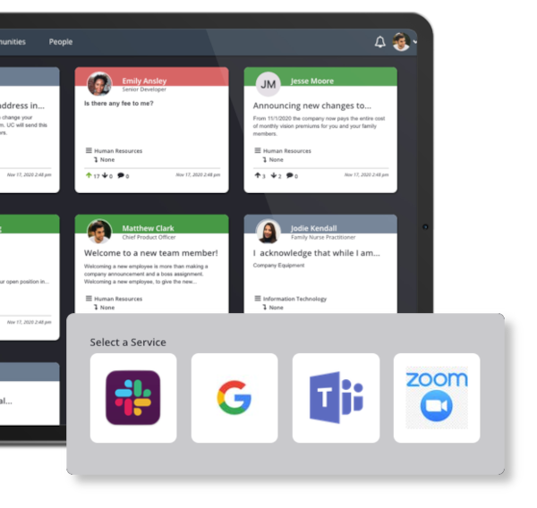 Integrate with Popular Communication Tools, Zoom, Slack